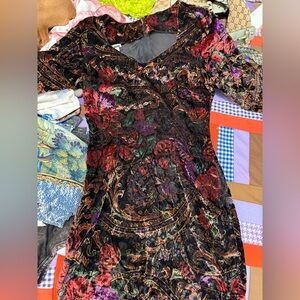 Vintage CONTEMPO size 7 Velvet Dress- see description